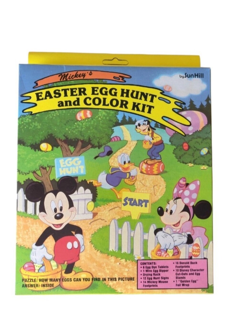 Vintage Walt Disney Company Easter Egg Hunt and Color Kit Complete In Box